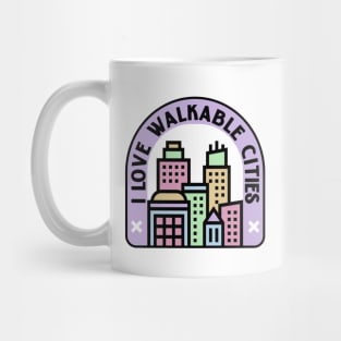 I Love Walkable Cities - Urban Planning Mug